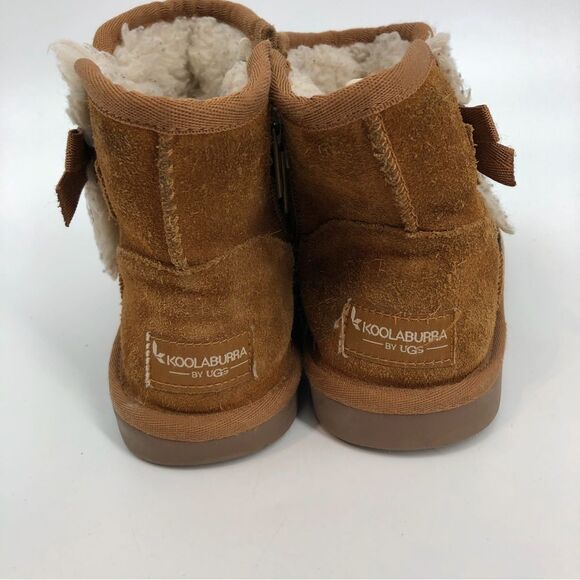 Koolaburra Ugg Girls Victoria Mini Boot Size 13 Chestnut Brown Style 1117810 - Picture 3 of 7
